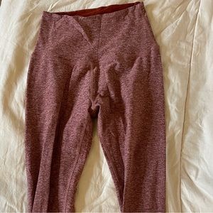 COPY - Heathered red beyond yoga 28 inch leggings